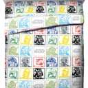 Jay Franco Kids Sheet Set with Fitted, Flat Sheets & Pillow Cover - Ultra-Soft Bedding with Pillowcase for Room Decor, Multi - Star Wars, 3 Piece Twin