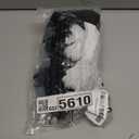 Boao 4 Pairs Women's Silk Thigh High Stockings Sheers Nylon Socks for Women Halloween Cosplay Party Tights Accessory (Large, Black)