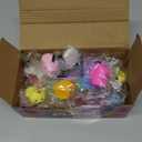 JOYIN Easter Mochi Squishy Toys Set, Random 25 Pack Mini Squishy Mochi, Party Favors for Kids, Kawaii Stress Relief Toys, Basket Stuffers, Goodie Bags Fillers, Birthday Gifts, Classroom Prizes