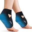 REVIX 2 Packs Heel Ice Pack Wraps, Reusable Hot & Cold Ice Pack with Full Heel Gel Coverage, Adjustable Ice Wrap for Plantar Fasciitis, Achilles Tendonitis and Foot Discomfort (Not for Ankle)