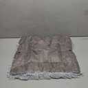 Furry Pet Bed/Mat (Convertible) - Grey, 24"L x 20"W x 3"Th