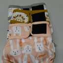 Langsprit Washable Female Dog Diapers (3 Pack) - Doggie Reusable Small Medium Large Dog Diapers for Doggy Puppy Female in Period - Highly Absorbent Dog Heat Panties (Medium,Rabbit, Owl, Lion)