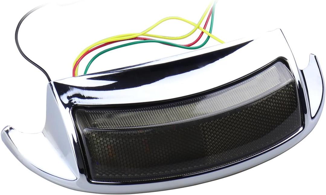 Rear Smoked Fender Tip Lights Red LED Turn Signals Compatible with Harley FLHP Touring Road King FLHR Electra Glide Classic Ultra Limited FLHTK FLHTP FLTRU Road Glide Ultra