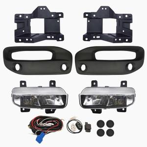 WILD BEAR LED Fog Lights For 2019 2020 2021 2022 2023 2024 2025 2026 Ram 2500 3500 Front Bumper Fog Lamps w/Switch and wiring Kit