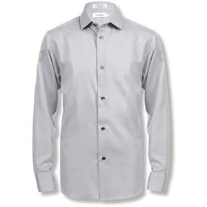 Calvin Klein boys Long Sleeve Sateen Dress Shirt, Button-down Style With Cuffs & Shirttail Hem 8