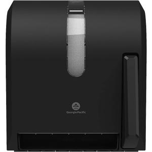 Georgia-Pacific Push Paddle Roll Paper Towel Dispenser by GP PRO, 54338A, Black