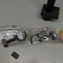 Heavy Duty Curtain Rods,1 1/4" Large Diameter Premium Nonadjustable Curtain Rod,42in/3.5ft Custom Window Treatment Rods with Durable Aluminum Brackets and End Caps,Black Finish