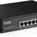 MokerLink 9-Port 2.5 Gigabit PoE Web-Managed Switch with 1 x 10G SFP Port, 8 x PoE IEEE802.3af/at, 120W, Managed Fanless Wall-Mountable Network Switch