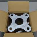 HOOBBS Chain Link Fence Post 2 1/2" Floor Flange, Pipe Flange Galvanized Fence Post (1)