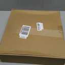 5FT Pop Up Christmas Tree with Lights, Collapsible Tinsel Pencil Christmas Tree with 8 Lighting Modes and Red Gold Decoration, Skinny Artificial Xmas Tree for Home Office Apartment Holiday Party Decor