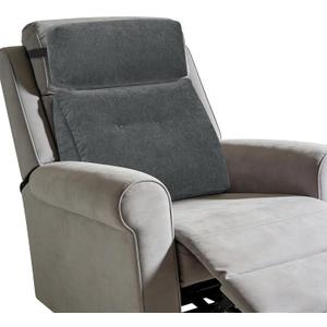 TANYOO Lumbar Support Pillow for Recliner Chair with Headrest, Dual-Layer Large Back Pillow for Deep Couch & Sofa, Memory Foam Lower Back Support Cushion Set for Sciatica Relief Dark Grey