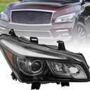 Right Passenger Side LED Headlight Compatible with Infiniti QX80 2014-2017 w/o Adaptive 26060-5ZA1A