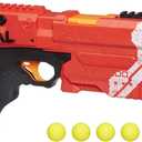 Nerf Rival Kronos XVIII-500 Blaster, Breech-Load, 5 Rival Rounds, Spring Action, 90 FPS Velocity, Red 