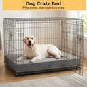 Veehoo Chew Proof Dog Bed for Crate, Indestructible Dog Crate Bed for Aggresive Chewers, Extra Large Tough Chew Resistant Pet Pad with Hidden Zipper, Removable Washable Cover