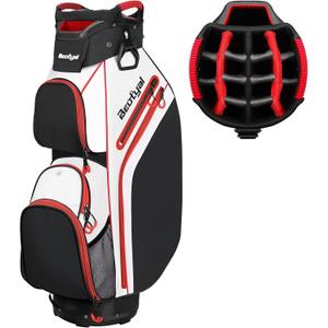 Cart Golf Bag 15 Way Organizer Divider Top Golf Club Bags Lightweight Golf Cart Bags for Men Women with Cooler, Rain Cover