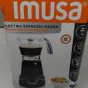 IMUSA 6 or 3 Cup Electric Espresso Maker Black Coffee Machine for Cuban Coffee, Moka and Espresso Drinks