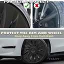 Wheel Covers for Tesla Model Y Accessories 2024 19 Inch 4 Pcs Rim Protector Wheel Cover Replacement Compatible with Tesla Y 2024 2023 2022 2021, NOT for Model Y Juniper 2026