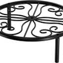 Plant Stand Plant Holder - 3.5 in Short Flower Stand for Garden Courtyard, Heavy Duty Plant Rack for Multiple Plant Indoor or Outdoor, Up to 60LBS.