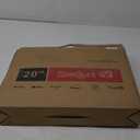 TV 20 inch,Small Kitchen Flat Screen TV with Headphones Port,HDMI,USB and VGA Ports,DV-12V Cable & AC Adapter for use in Your Bedroom & Caravan (Full View Television)