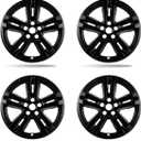 18 inch Wheel Skins compaitble with Ford Explorer 2020-2024; Set of 4 Wheel Covers ; Glossy Black