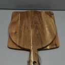 KOLWOVEN Acacia Wood Cutting Board 2 Pack with Handle, Wooden Charcuterie Board Large Paddle Carving Chopping Board Set, Serving Tray for Cheese Meat Fruit Pizza Bread Baking