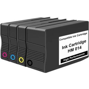 Compatible Ink Cartridges HM 014 (4 Pack, Black Cyan Magenta Yellow)