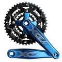 9S 9speed 22 32 44T 170mm Crank Length MTB Mountain Bike Chainset 104BCD 64BCD Easy to Modify Single Crank Set (Black)