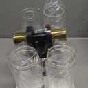 Wall Sconces Set of Two, 22" Black and Gold Bathroom Sconces with Clear Glass, Hardwired Modern Sconces Wall Decor Set of 2 Wall Light fixtures for Bathroom Mirror Living Room Hallway Bedroom