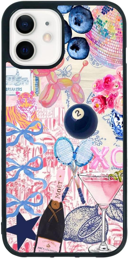 Trendy Collage Phone Case Shockproof Protective Preppy Phone Cover for iPhone 11