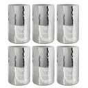 WDHODEC 6 Pcs Disco Vases Bulk Silver Mirror Disco Ball Flower Vase Glass Candle Holder for Wedding Table Centerpieces Decoration 6"