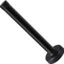 KOLAKO Door Stop, 10 Inch Extra Long Door Stopper, Wall Mounted Doorstop with Rubber Bumper Baby Proof Extended Door Holder, Stainless Steel, Black