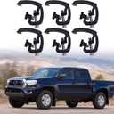 Set of 6 Truck Bed Clamps for Truck Topper/Cap/Camper Shell Compatible with Toyota 2nd Gen Tacoma 2005-2015 Bed Rail System