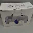 Kamylorus Wired Controller for PS-5/PC, Gaming Controller with Dual Vibration, Programmable/Remap/Turbo/RGB Light, 3.5MM Headphone Jack (White)