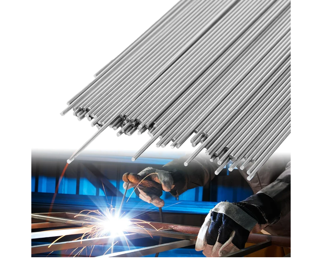 Upgraded Stainless Steel TIG Welding Rods ER308L,1/16" x 16" TIG Filler Rod, 1 LB Stainless Steel Welding Wire, Low Splatter & Corrosion Resistant TIG Welding Accessories (1/16" x 16")