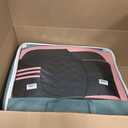Zvaluqy03 Seat Cover 5-Seater Full Set Universal Type Suitable for Most Cars SUV Trucks Pickup Ttrucks Airbags Compatible with Synthetic Leather Car Seat Cushion Protectors(Black-Pink)