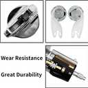 Door Lock Cylinders Set & Ignition Switch with Keys, Compatible With1990-1995 Ford F150/250/350, E150/250/350, Ranger, Bronco & Mercury Grand Marquis Vehicles, Replace OE: C-42-150+DP-42-122
