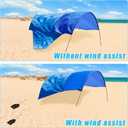Beach Shade Accessories No Wind Assist Sun Canopy kit Nylon Rope Elastic Rope Tent Clip Sandbag Weight Help Shade Fixed Tent in Calm Weather (Not Included Canopy)