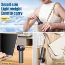 2 x Portable Handheld Turbo Fan, 1-100 Speed Hand Fan with Air Turbo Tech and Digital Display, 13000 RPM Rechargeable for Outdoor Activities,Travel,Working (Grey)