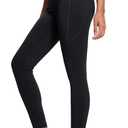 SEVEGO Women's 36" Extra Tall Yoga Leggings Tummy Control High Waist Workout Pants with Pockets, Black, XXL