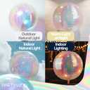 PartyWoo Iridescent Foil Balloons 20pcs Different Sizes Pack of 22 12 10 Inch Large Round Foil 4D Inflatable Mirror Ball Mylar Balloons for Wedding Anniversary Birthday Disco Party Decorations