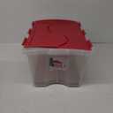 Sterilite 48 Quart Clear Stackable Holiday Christmas 45 Ornament Storage Box