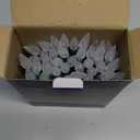 YULETIME Cool White C6 Strawberry LED Christmas Lights, 33 ft 100 Count 4" Spacing One-Piece High Waterproof UL Certified String Light (Cool White)