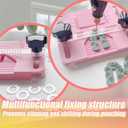 DZHPSRSZ Polymer Clay Earring Making Kit with Drill Guide, Polymer Clay Tools, Perfect DIY Starter Set for Jewelry Crafts