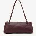 NEWBELLA Women's PU Leather Clutch Purse - Convertible Top Handle Shoulder Bag for Work Evening