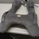 FLORICH Kids Travel Pillow, Car Sleeping Travel Pillow for Kids, Washable H-Shaped Pillow for Adults and Children to Support Head and Body for Road Trips Pillow for Car (Grey) (Normal)