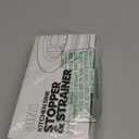 Nipoko Sink Drain Strainer  Sink Stopper, 3in1 Kitchen Stainless Steel Drain Plug with AntiClog Basket, PopUp Cover Fits Standard 31/2” Openings for Double Bowl Kitchen Sinks