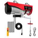 Electric Hoist 440 Lbs, 110V Electric Winch with 13ft Remote Control, Material Handling Tool with 38ft Lifting Height for Garage, Factories, Warehouses, Attic, Emergency Stop Switch