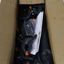 T-Shape Backdrop Stand 8x5.3FT, Height and Width Adjustable Background Stand for Parties,Green Screen Holder with 6 Spring Clamps