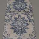 jinchan Torino 2x3 Washable Rugs for Entryway, Vintage-Inspired Floral Design Non-Slip Low-Pile Doormat, Ultra-Thin Indoor Traditional Accent Carpet for Entrance Kitchen Bathroom Bedroom, Dark Blue