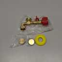 MEFUN Propane Refill Elbow Adapter 1lb to 20lb, QCC1 Propane Refill Elbow Adapter with Gauge and ON-Off Control Valve for Camping Grill 1LB Propane Tank to Be Refilled Gas from 5~40 LB Propane Tank